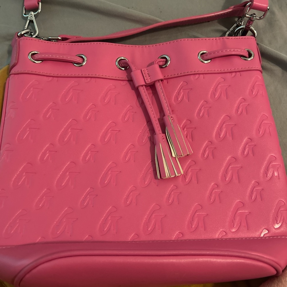 Pink Embossed Women's Bag - Picture 1 of 1